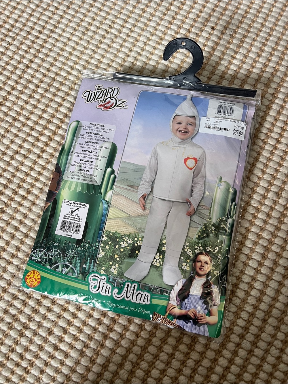 Wizard of Oz Tin Man Costume Toddler 1–2 Years | Rubie’s Halloween Costume NIP